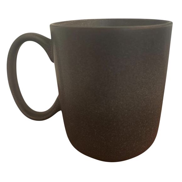 Crate & Barrel Set of 4 Wren Gray Matte Coffee Tea Mugs Large Handle 8 Fl Ounce - Picture 3 of 4